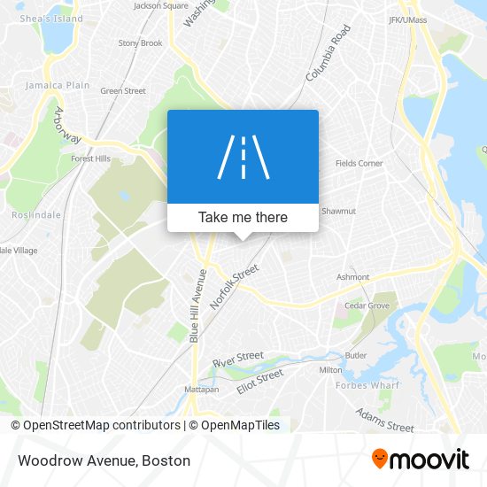 Mapa de Woodrow Avenue