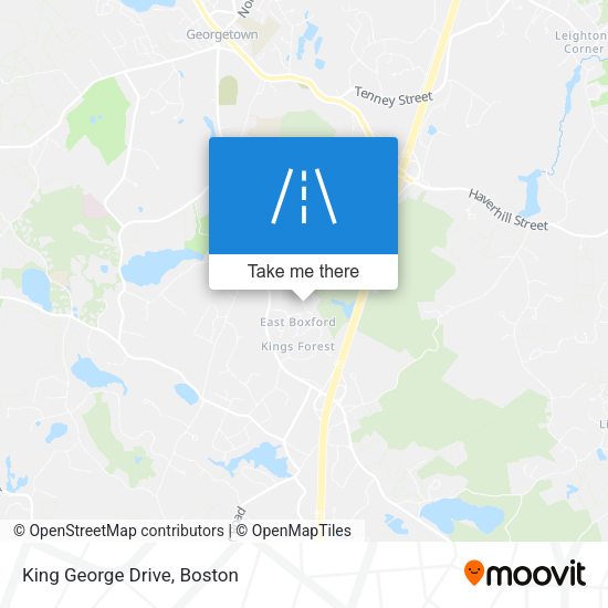 Mapa de King George Drive