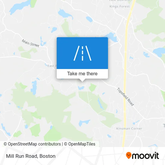 Mill Run Road map