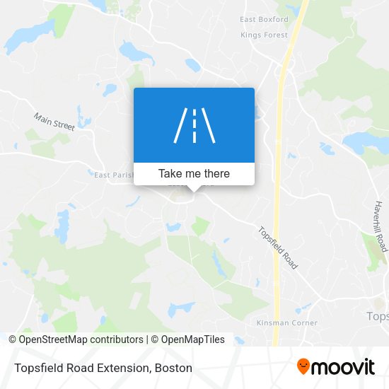 Topsfield Road Extension map