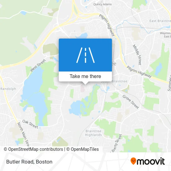 Butler Road map