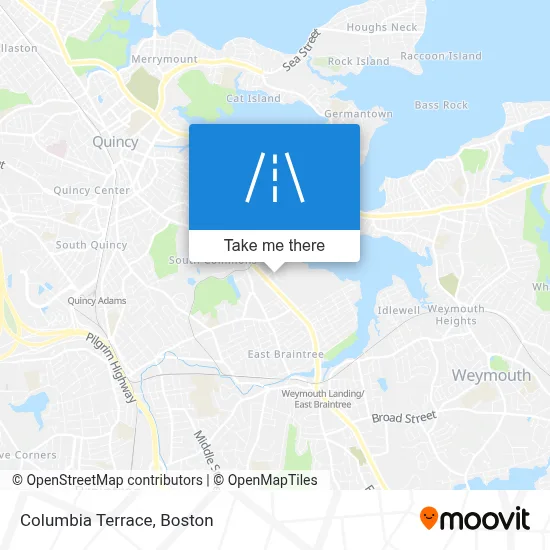 Columbia Terrace map