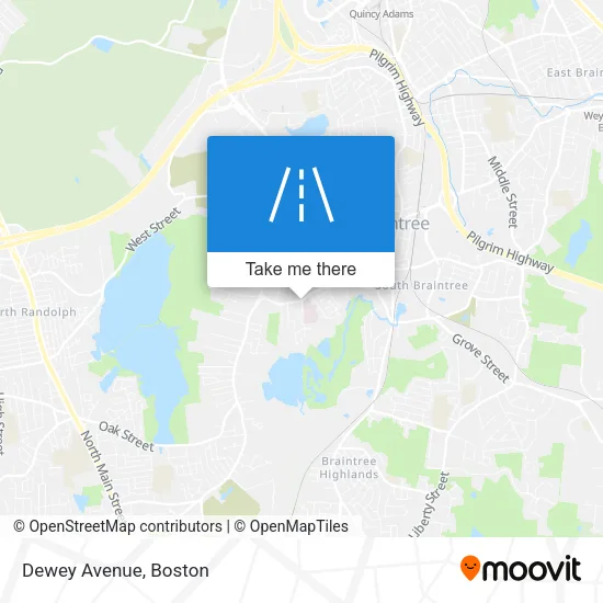 Dewey Avenue map