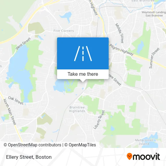 Ellery Street map