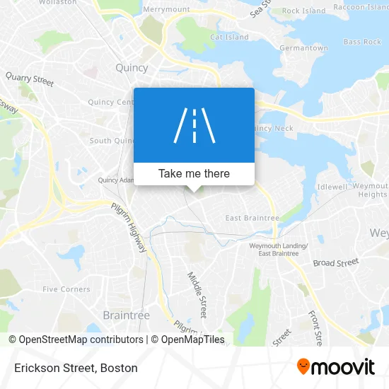 Erickson Street map