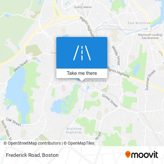 Frederick Road map