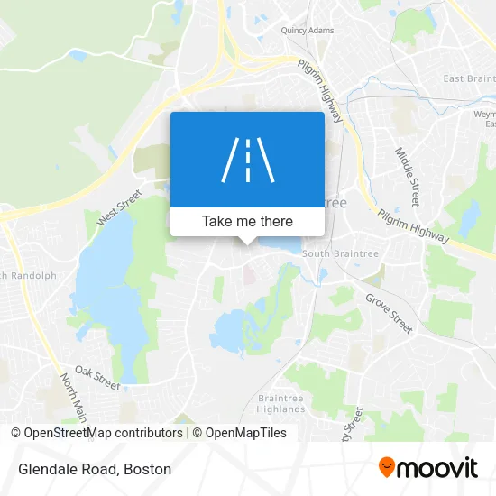 Glendale Road map