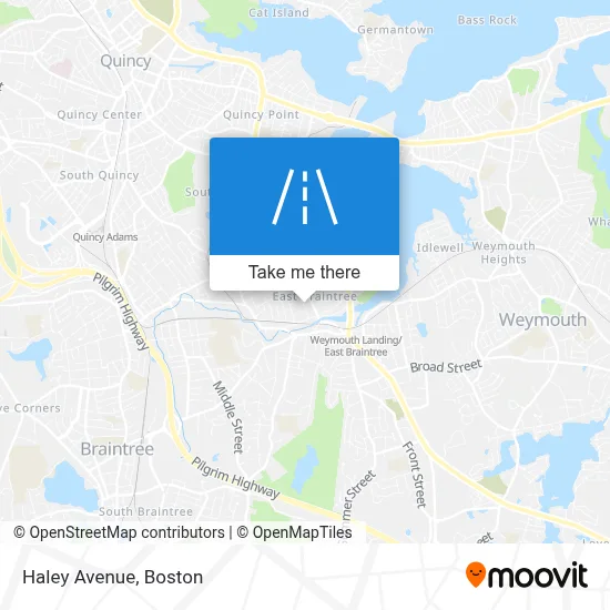 Haley Avenue map