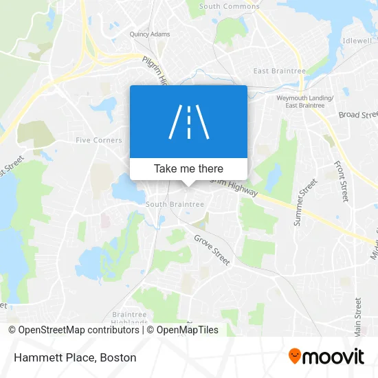 Hammett Place map
