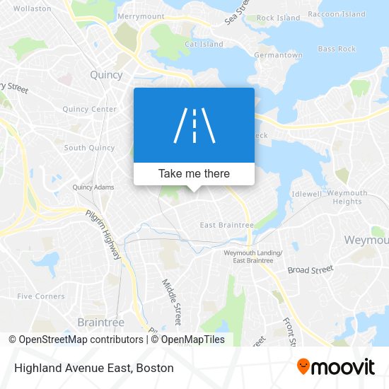 Mapa de Highland Avenue East