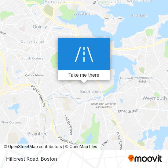 Mapa de Hillcrest Road
