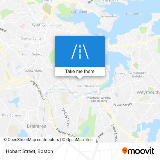 Hobart Street map