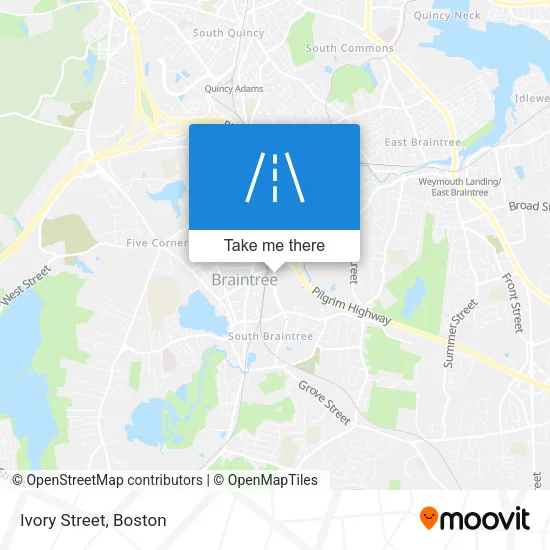 Ivory Street map