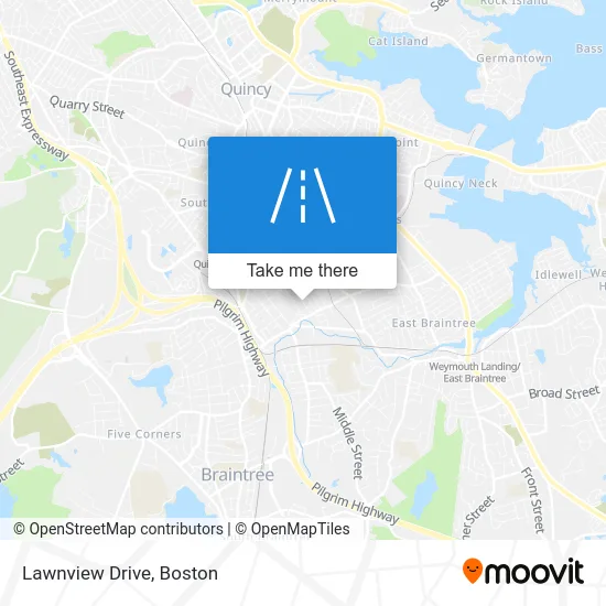 Lawnview Drive map