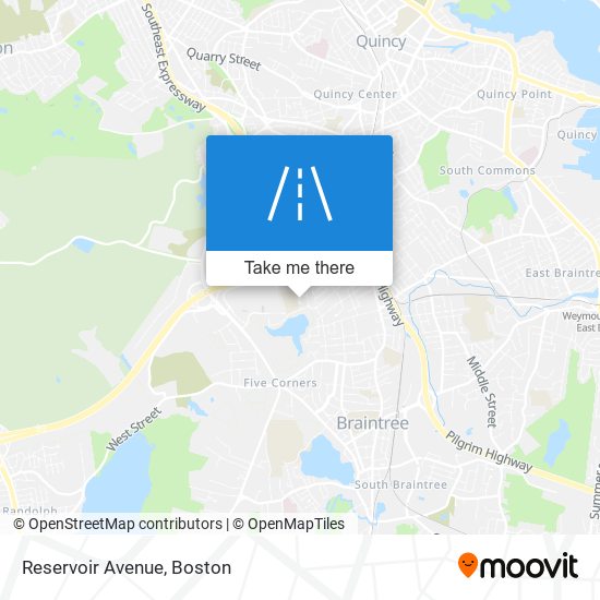 Reservoir Avenue map