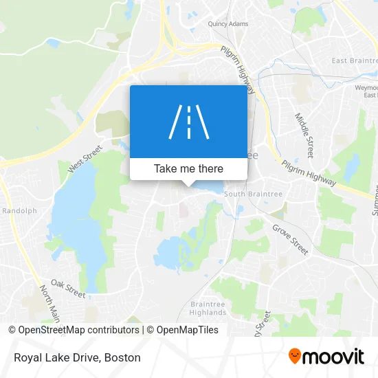 Royal Lake Drive map
