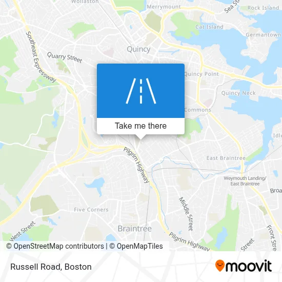 Russell Road map
