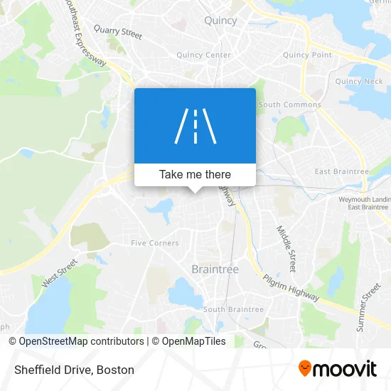 Sheffield Drive map