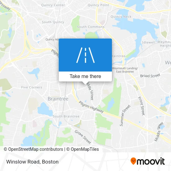 Winslow Road map