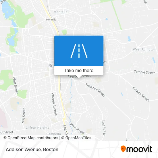 Addison Avenue map