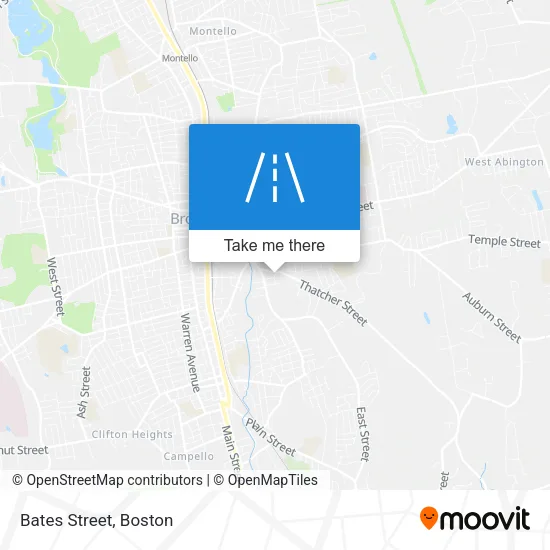 Bates Street map