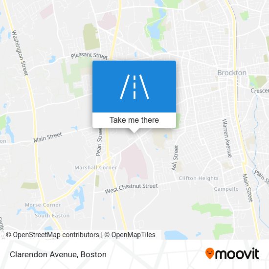 Mapa de Clarendon Avenue