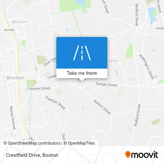Crestfield Drive map