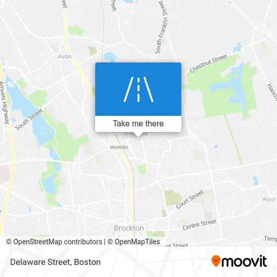 Delaware Street map