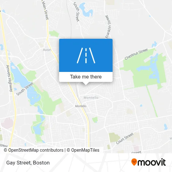 Gay Street map