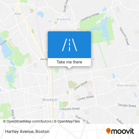 Hartley Avenue map