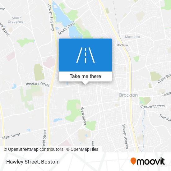 Hawley Street map