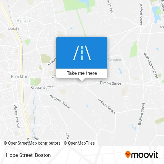 Hope Street map