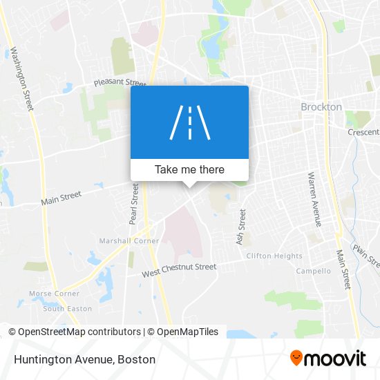 Huntington Avenue map