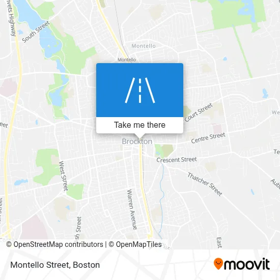 Montello Street map
