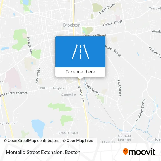 Montello Street Extension map