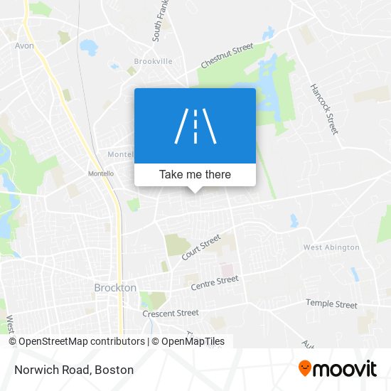 Norwich Road map