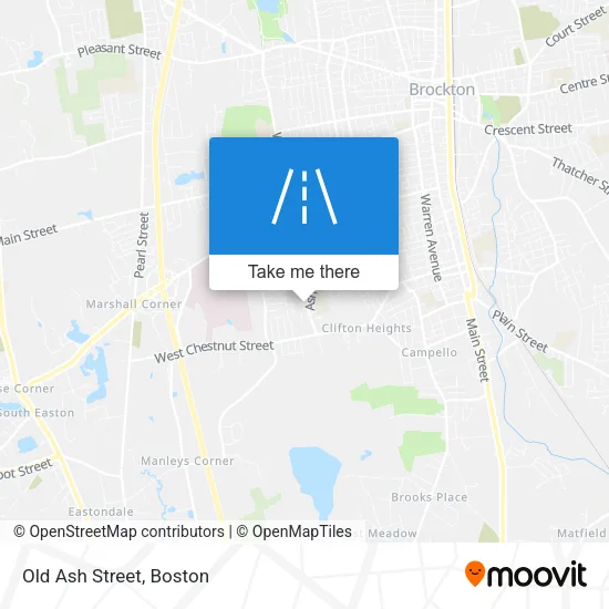 Old Ash Street map