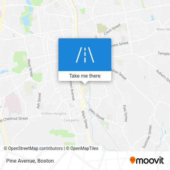Mapa de Pine Avenue