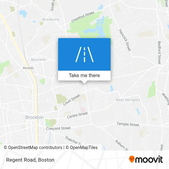 Regent Road map