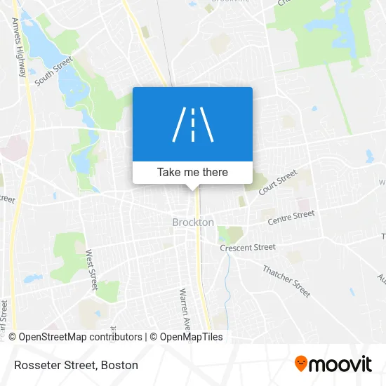 Rosseter Street map