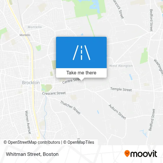 Whitman Street map