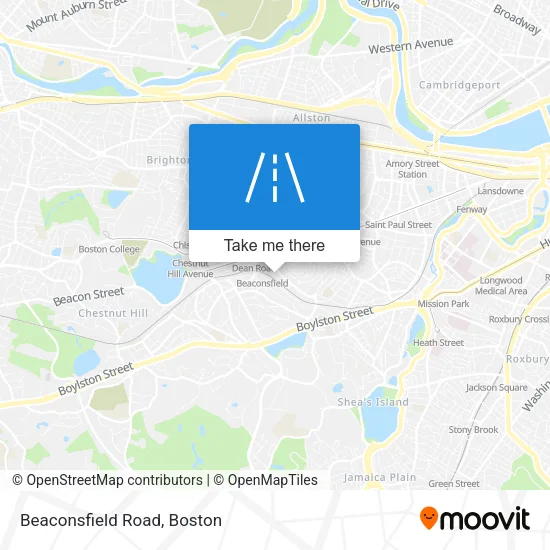 Beaconsfield Road map
