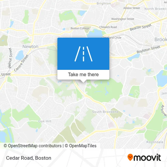 Cedar Road map