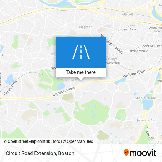 Circuit Road Extension map