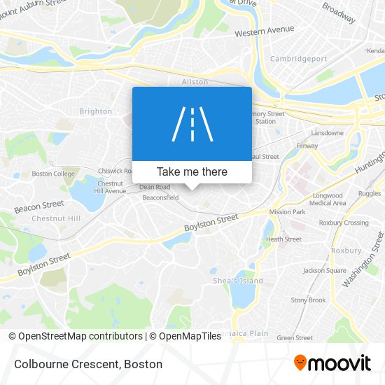 Colbourne Crescent map