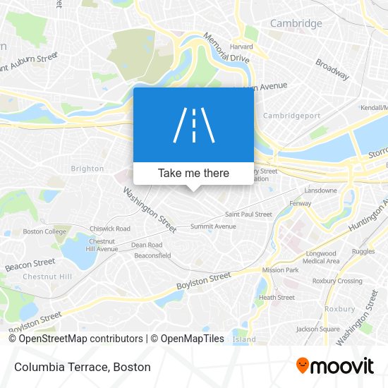 Mapa de Columbia Terrace