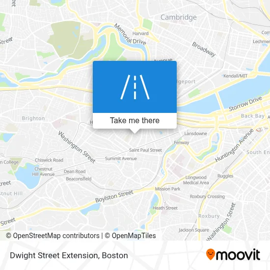 Dwight Street Extension map