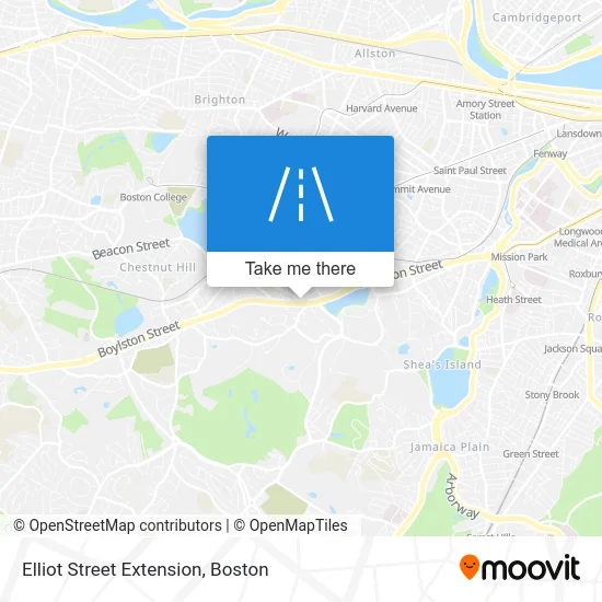 Elliot Street Extension map