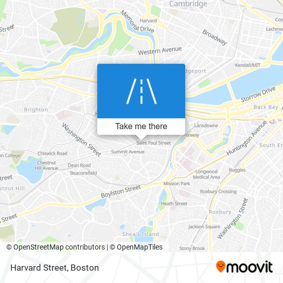 Harvard Street map