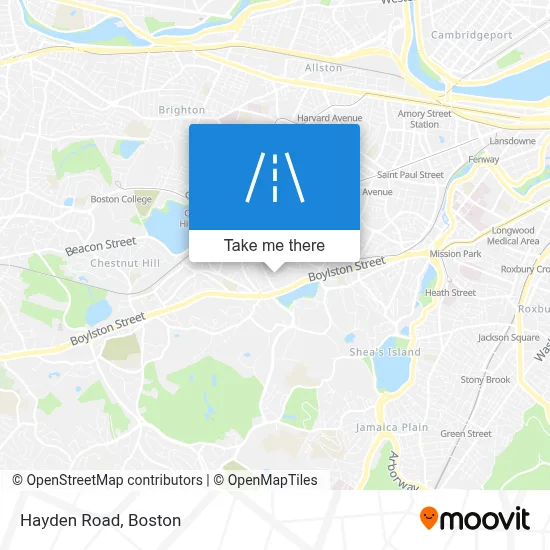 Hayden Road map